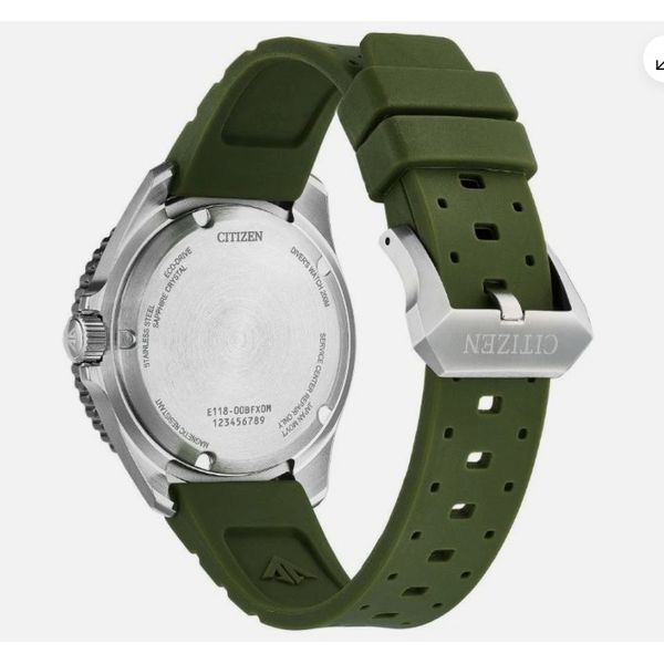 Gent's Green Stainlesssteel Divers 200M Eco-Drive Watch Image 2 Segner's Jewelers Fredericksburg, TX