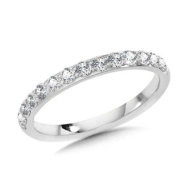 White 14 Karat Half Anniversary Anniversary Ring with Round Diamonds Segner's Jewelers Fredericksburg, TX