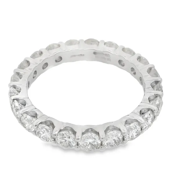 14Kt White Diamond Wedding Band