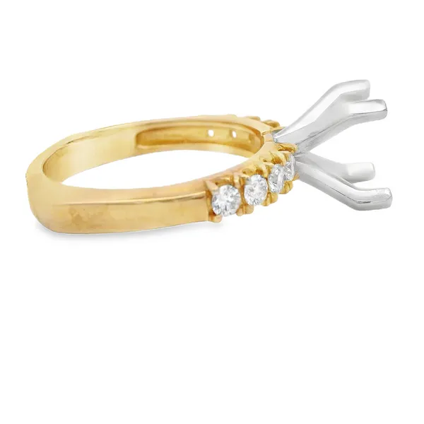 14 Karat Yellow Diamond Engagement Ring Setting