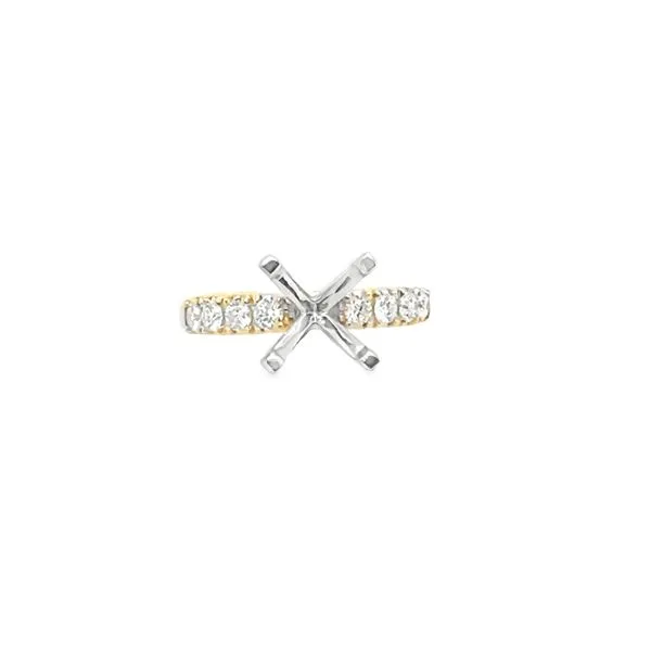 14 Karat Yellow Diamond Engagement Ring Setting