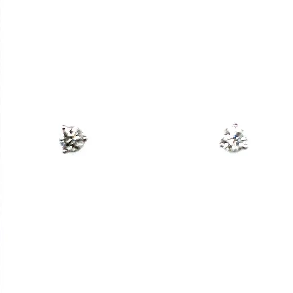 14Kt White Diamond Stud Earrings
