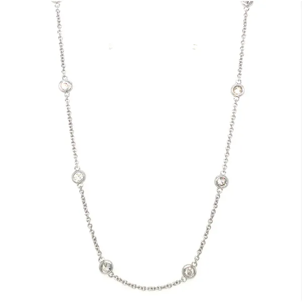 Platinum Diamond By The Yard Pendant Segner's Jewelers Fredericksburg, TX