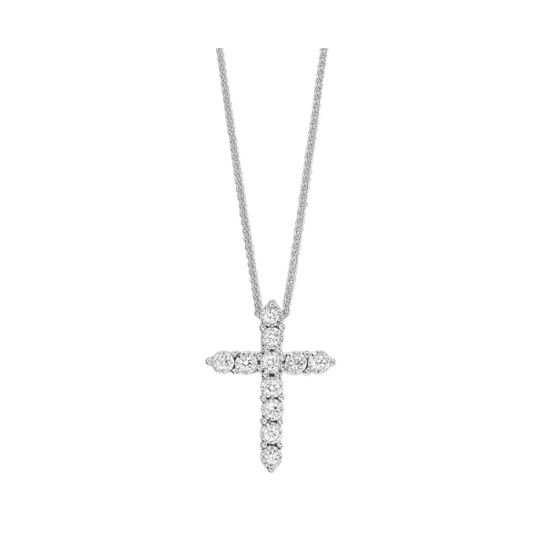 Lady's White 10 Karat Cross Pendant Segner's Jewelers Fredericksburg, TX
