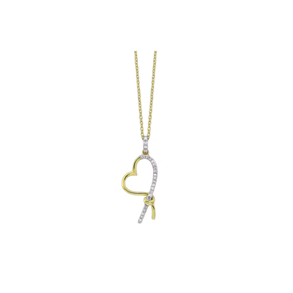 Lady's Yellow 10 Karat Heart Knot Pendant Segner's Jewelers Fredericksburg, TX