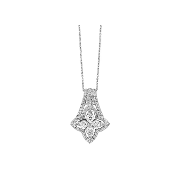 Lady's White 14 Karat 4 Point Fashion Pendant Segner's Jewelers Fredericksburg, TX