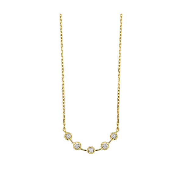Lady's Yellow 14 Karat Curved Bar Pendant Segner's Jewelers Fredericksburg, TX