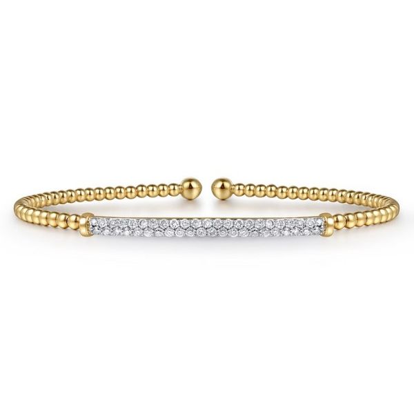 Lady's Yellow 14 Karat Bujukan Bar Cuff Bracelet Image 2 Segner's Jewelers Fredericksburg, TX