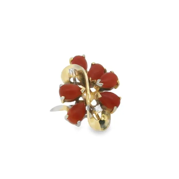 Lady's Yellow 14 Karat Coral Fashion Ring similar item image