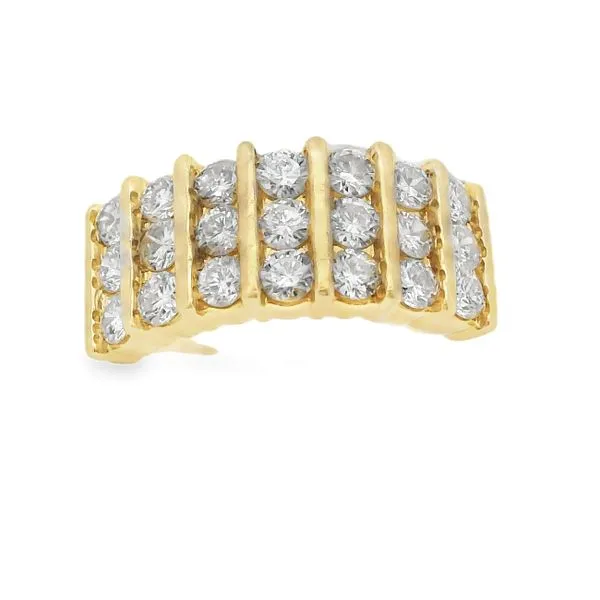 Women's Yellow Gold Channel Set Fashion Ring with 1.47Ct Round Diamonds similar item image