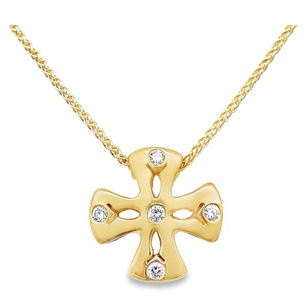 Lady's 14k Yellow Cross Pendant Segner's Jewelers Fredericksburg, TX