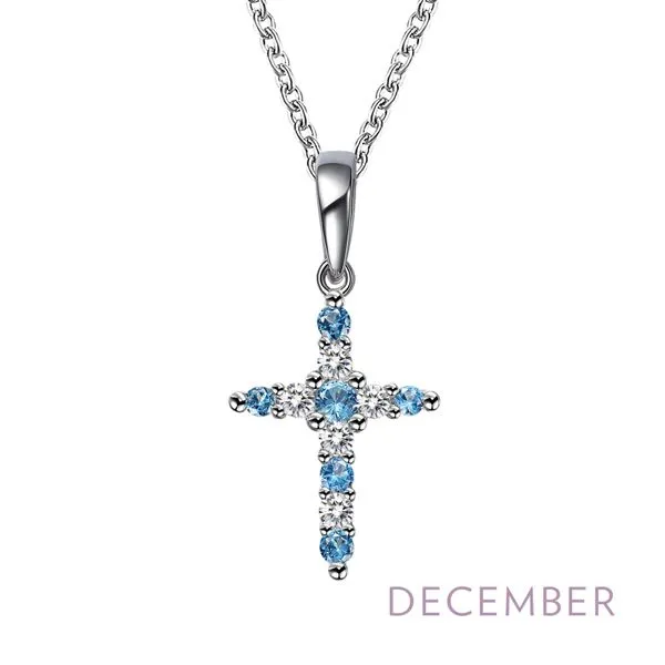 Sterling Silver December Birthstone Necklace similar item image