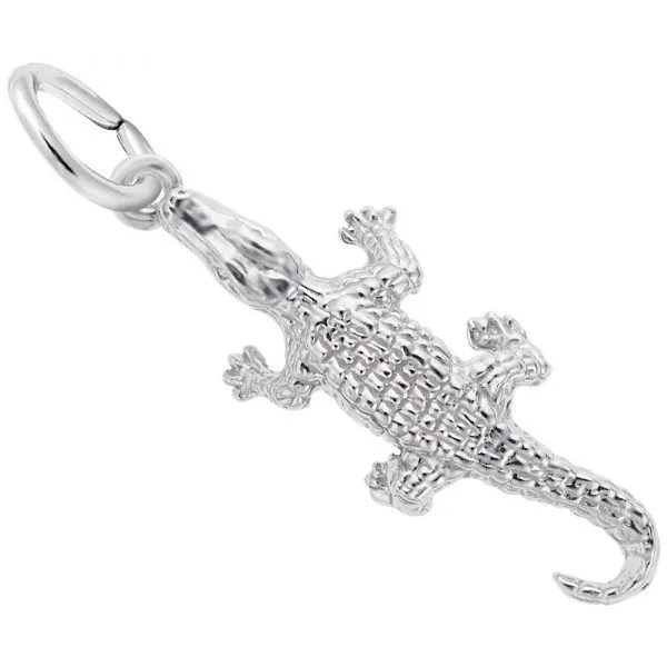Sterling Silver Alligator Pendant Segner's Jewelers Fredericksburg, TX