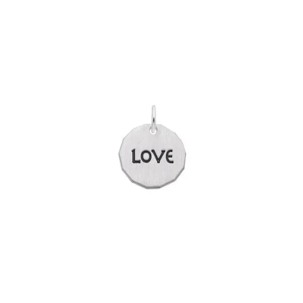 Sterling Silver Love Charm Tag Pendant Segner's Jewelers Fredericksburg, TX