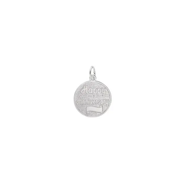 Sterling Silver Anniversary Charm Pendant Segner's Jewelers Fredericksburg, TX