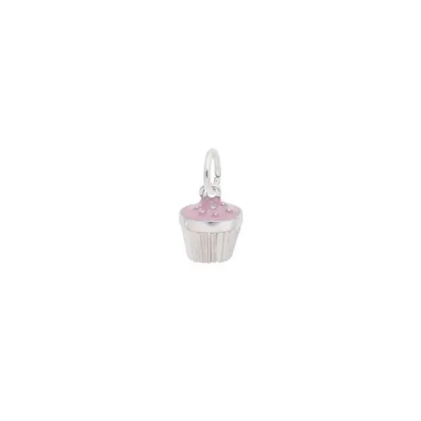Sterling Silver Cupcake Charm Pendant Segner's Jewelers Fredericksburg, TX