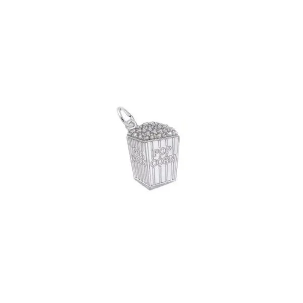 Sterling Silver Popcorn Charm Pendant Segner's Jewelers Fredericksburg, TX