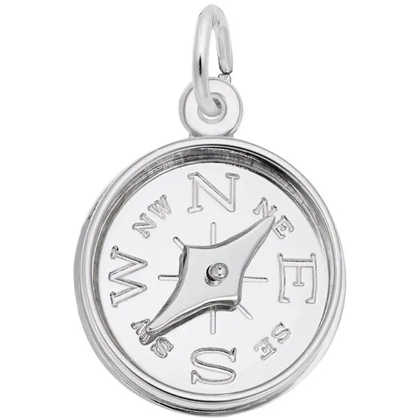 Sterling Silver Compass Pendant Segner's Jewelers Fredericksburg, TX