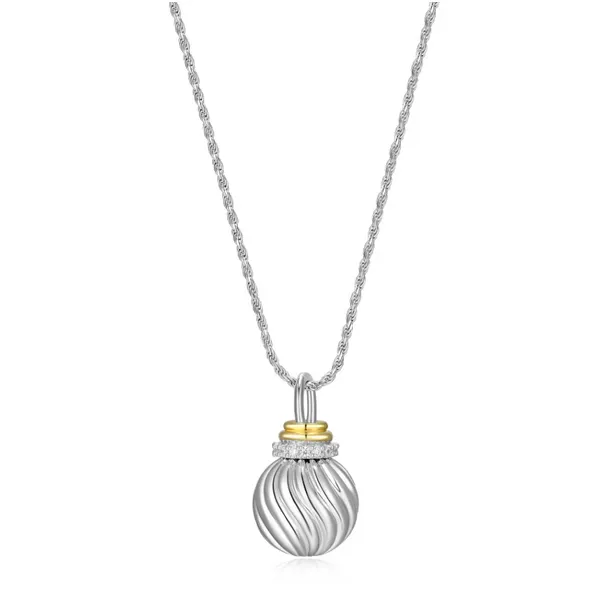 Two-Tone Sterling Silver Charm/Pendant