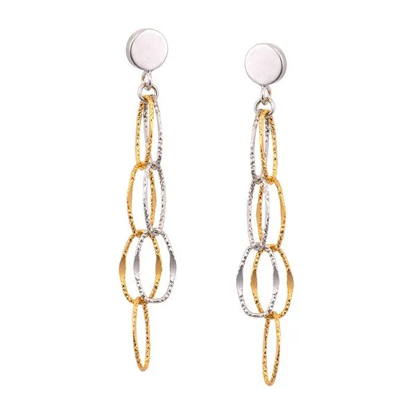 Sterling Silver + Yellow Gold Plated Cara Earrings Segner's Jewelers Fredericksburg, TX