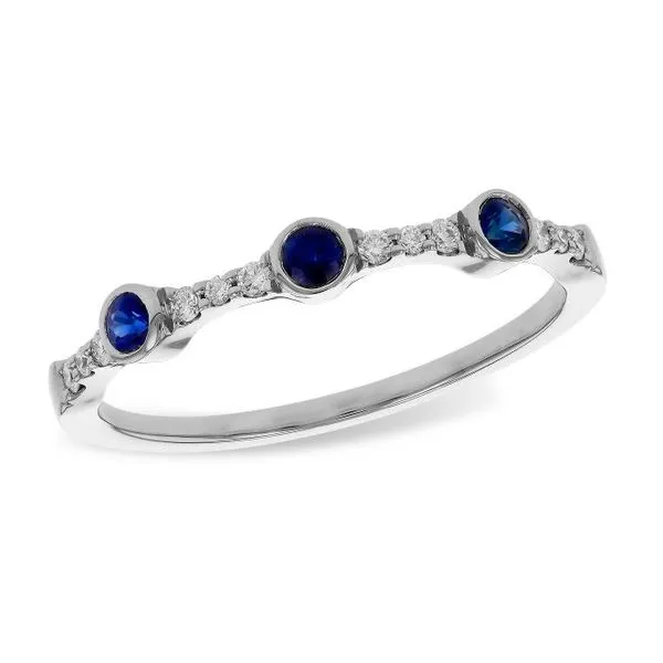 14K White Colored Stone Ring similar item image