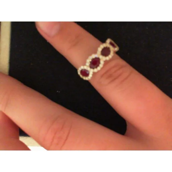 14 Karat Yellow Diamond And Ruby Fashion Ring Segner's Jewelers Fredericksburg, TX