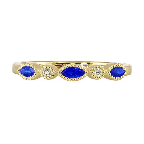 Lady's Yellow 10Kt Sapphire Stackable Ring Segner's Jewelers Fredericksburg, TX