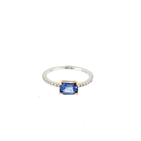 14Kt Two Tone Sapphire Diamond Fashion Ring Segner's Jewelers Fredericksburg, TX