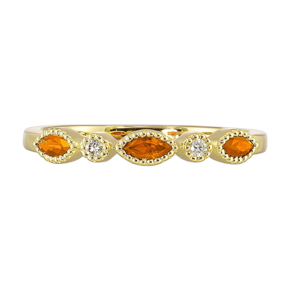 Lady's Yellow 10KT Citrine Stackable Ring Segner's Jewelers Fredericksburg, TX
