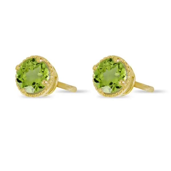 Peridot Stud Earrings in 14 Karat Yellow Gold similar item image