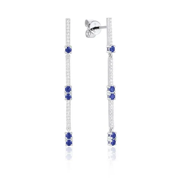 14Kt White Colored Stone Earrings Segner's Jewelers Fredericksburg, TX
