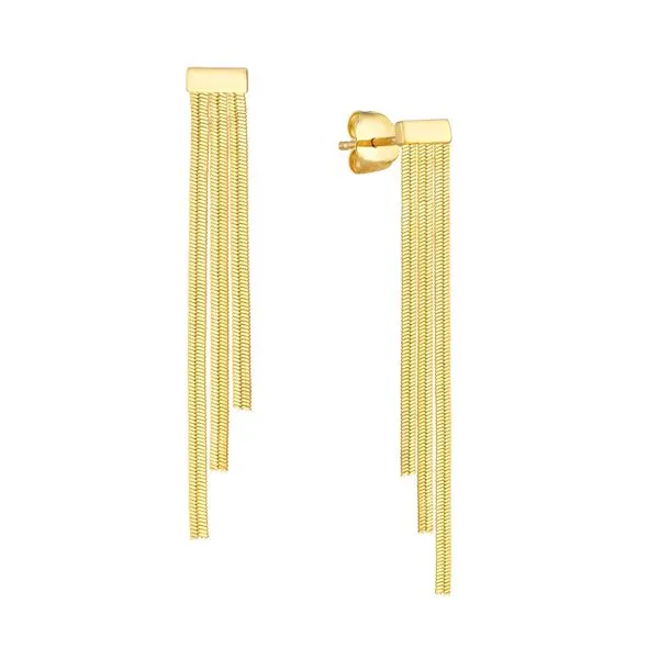 Yellow 14 Karat Drop Earring Segner's Jewelers Fredericksburg, TX