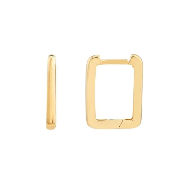 Gold Square Frame Earrings Segner's Jewelers Fredericksburg, TX