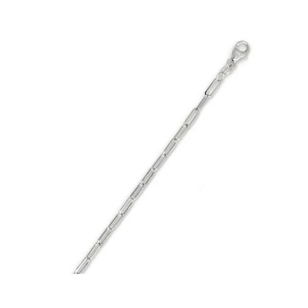 White 14 Karat Gold Paperclip Chain similar item image