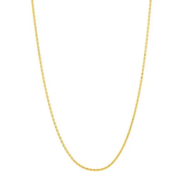 16" Yellow 14 Karat Round Wheat Chain Segner's Jewelers Fredericksburg, TX