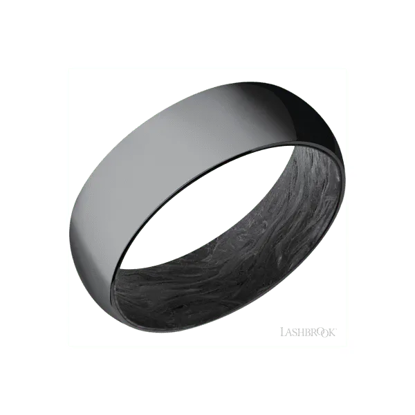 Men's Grey Carbon Fiber and Tantalum Band Segner's Jewelers Fredericksburg, TX