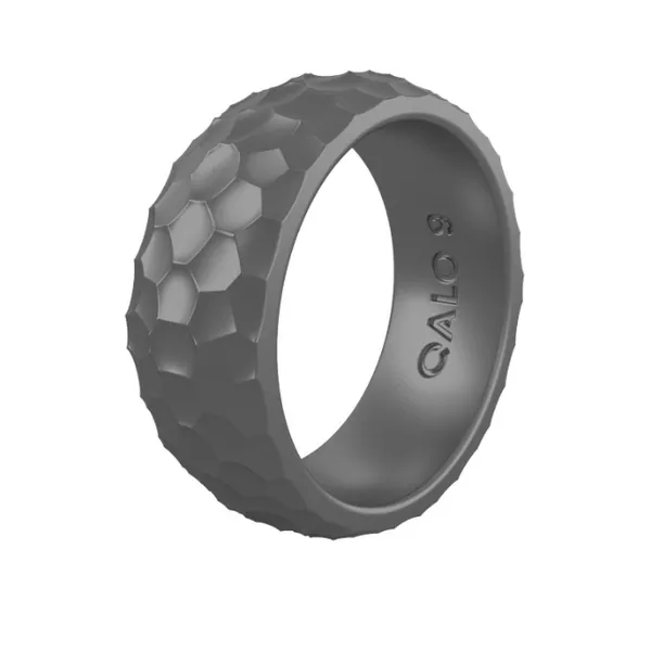 Men's Grey Silicone Steel Forged Jewelry Segner's Jewelers Fredericksburg, TX