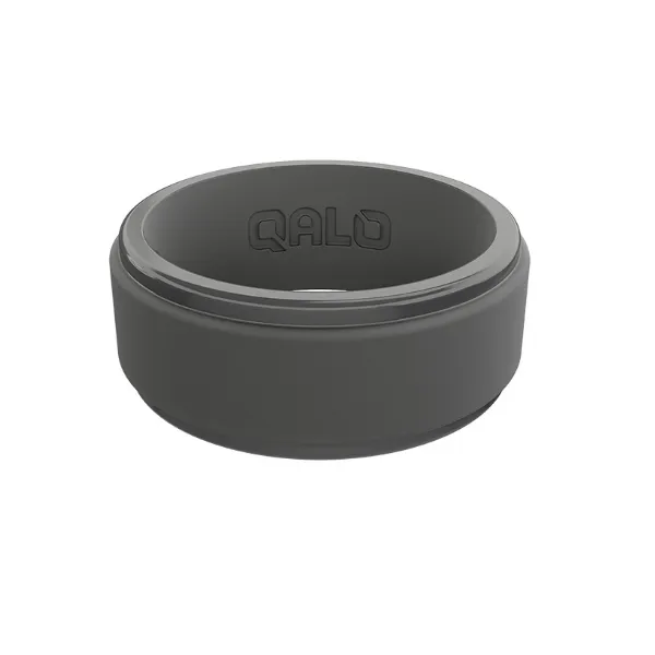 Mens Charcoal Silicone Ring