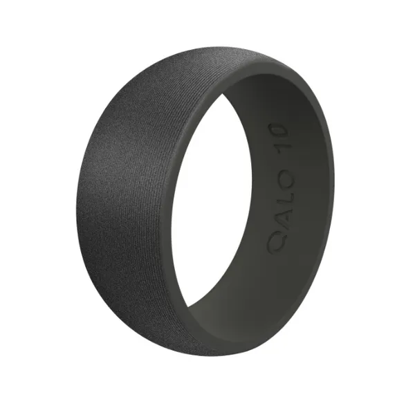Mens Tungsten Satin Silicone Ring
