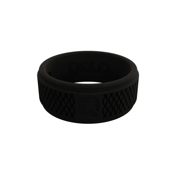 Black Silicone Men's Crosshatch Ring Segner's Jewelers Fredericksburg, TX