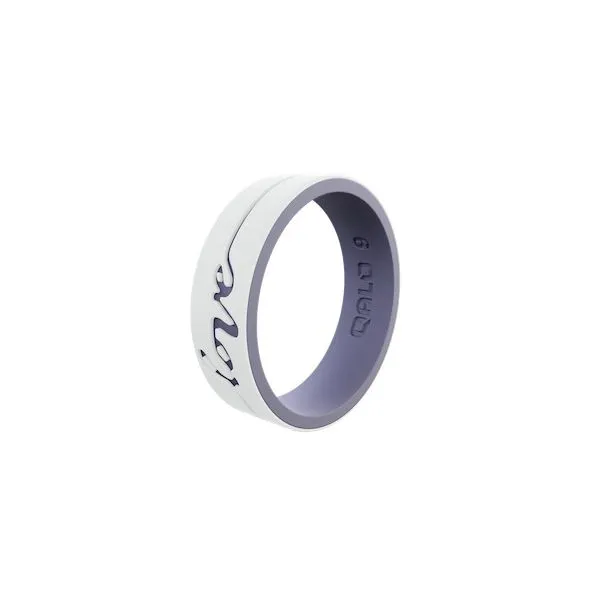 Silicone White/Lilac Love Strata Ring Segner's Jewelers Fredericksburg, TX