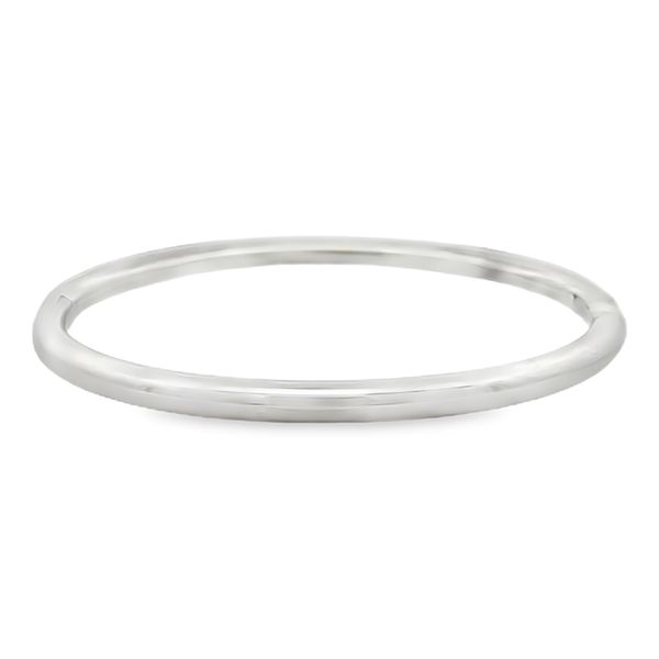 White Stainless Steel Tube Bangle Segner's Jewelers Fredericksburg, TX