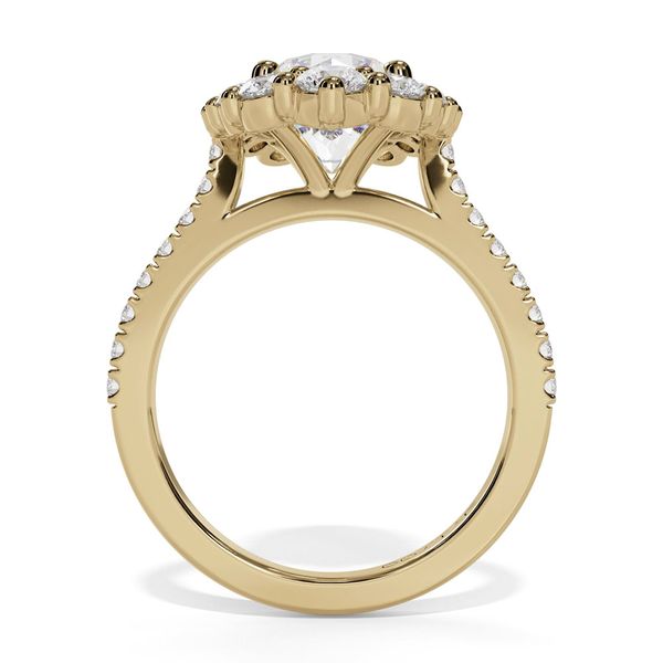 Costar Round Diamond Cadenza Halo Engagement Ring Image 2 Shannon Jewelers Spring, TX