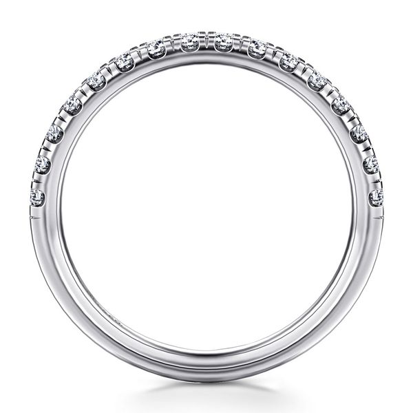 Gabriel & Co. 14K White Gold Diamond Wedding Band Image 2 Shannon Jewelers Spring, TX