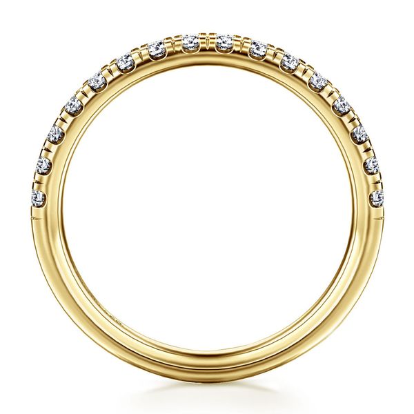 Gabriel & Co. 14K Yellow Gold Diamond Wedding Band Image 2 Shannon Jewelers Spring, TX