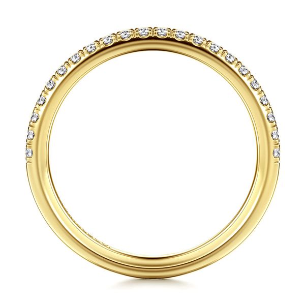 Gabriel & Co. 14K Yellow Gold Diamond Wedding Band Image 2 Shannon Jewelers Spring, TX