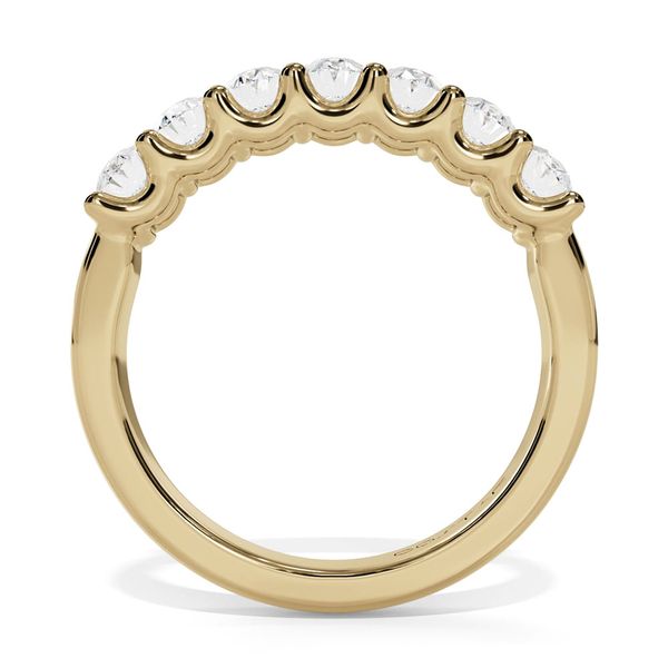 7 Stone Oval Cut U-Prong Diamond Band Image 2 Shannon Jewelers Spring, TX