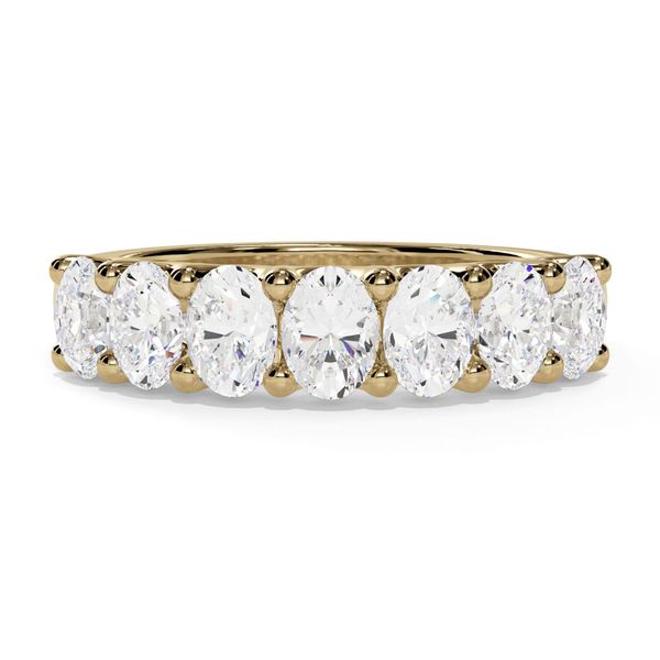 Costar 7 stone oval cut 1.05ct U-prong diamond band