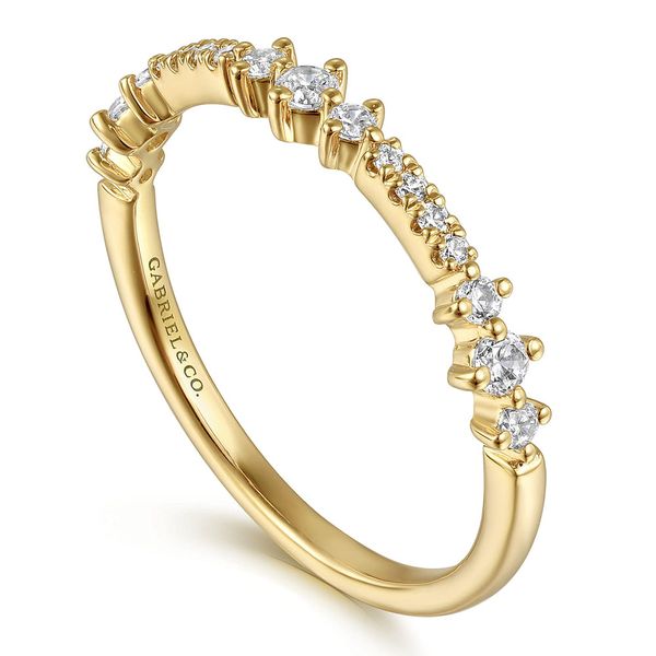 Gabriel & Co. 14K Yellow Gold Diamond Ladies Ring Image 3 Shannon Jewelers Spring, TX