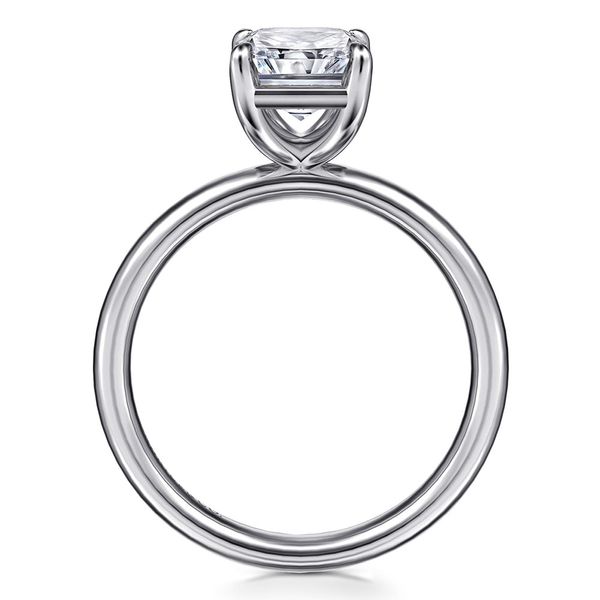 Gabriel & Co. Unite 14K White Gold Radiant Cut Solitaire Diamond Engagement Ring Image 2 Shannon Jewelers Spring, TX